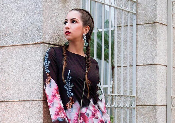 Vestido floral – Look do dia