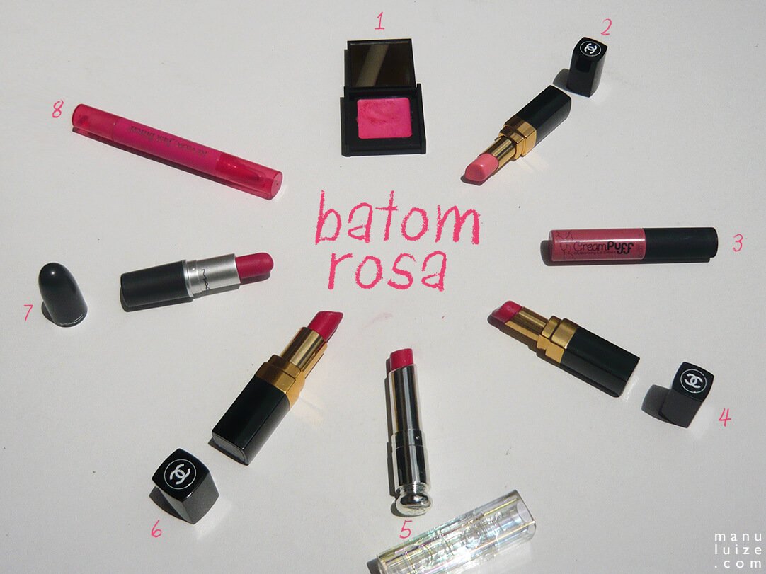 Batom Rosa: meus batons preferidos