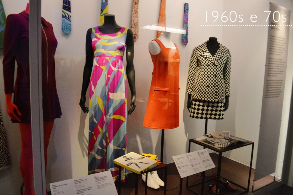 Coleção de moda 1960s e 70s