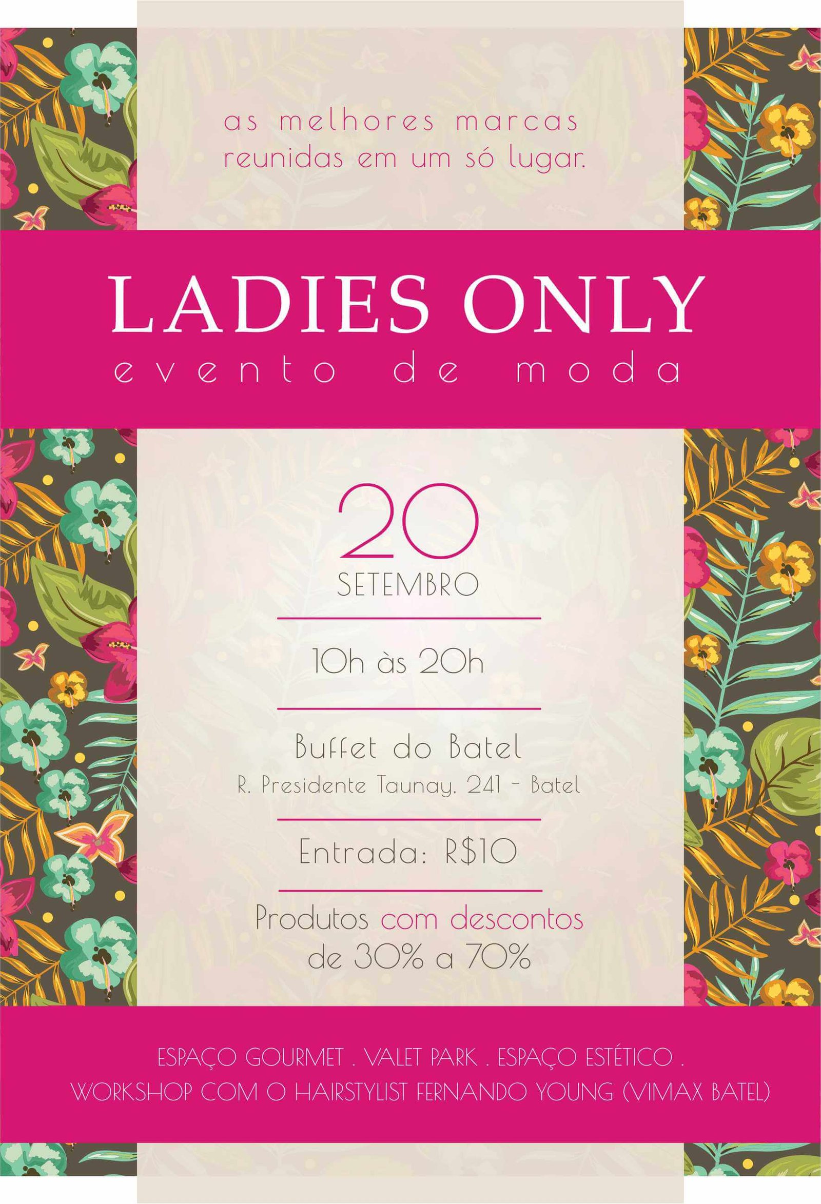 Convite: Ladies Only evento de moda em Curitiba traz marcas com até 70% de desconto