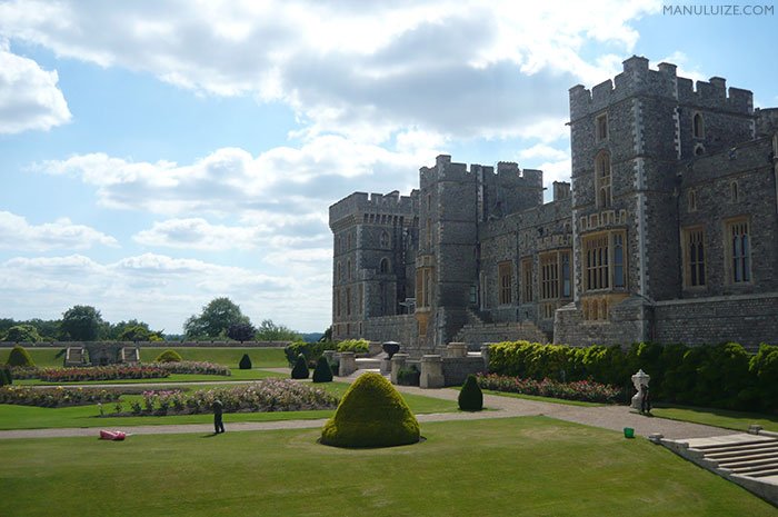Castelo de Windsor na Inglaterra
