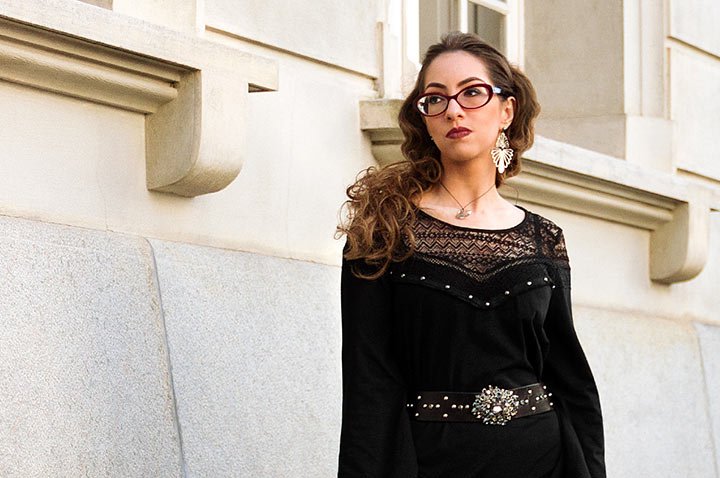 Vestido curto preto - Manu Luize