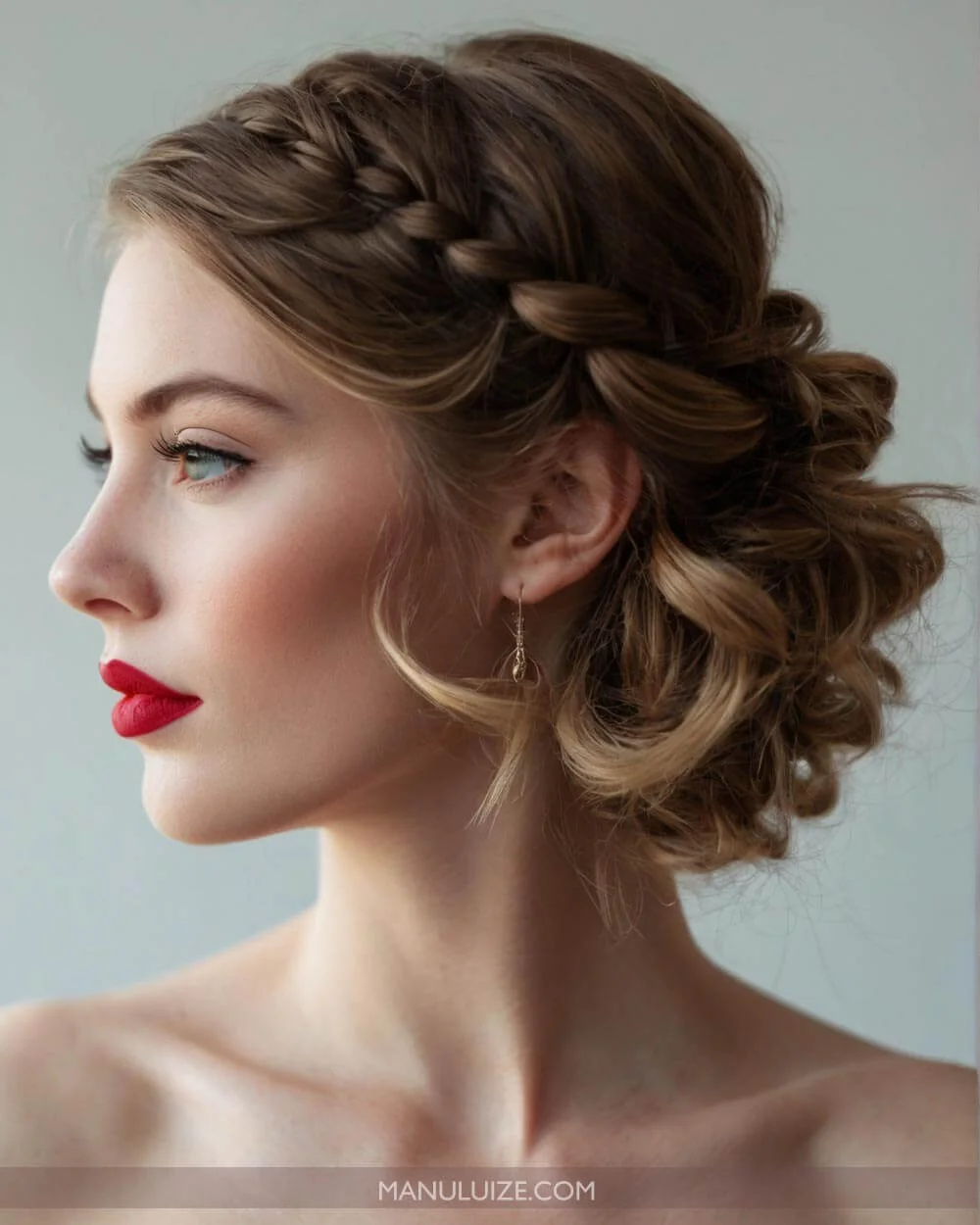 Short hairstyle with braids