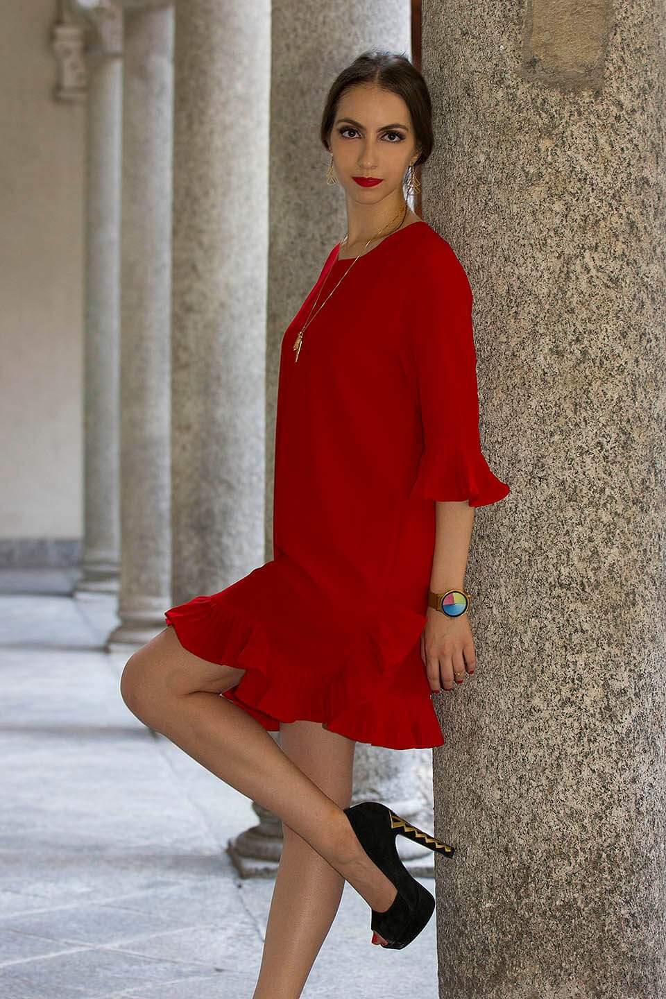 Vestido vermelho - Manu Luize