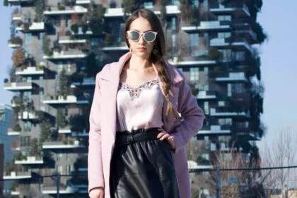 Pink coat outfit Popjulia Review