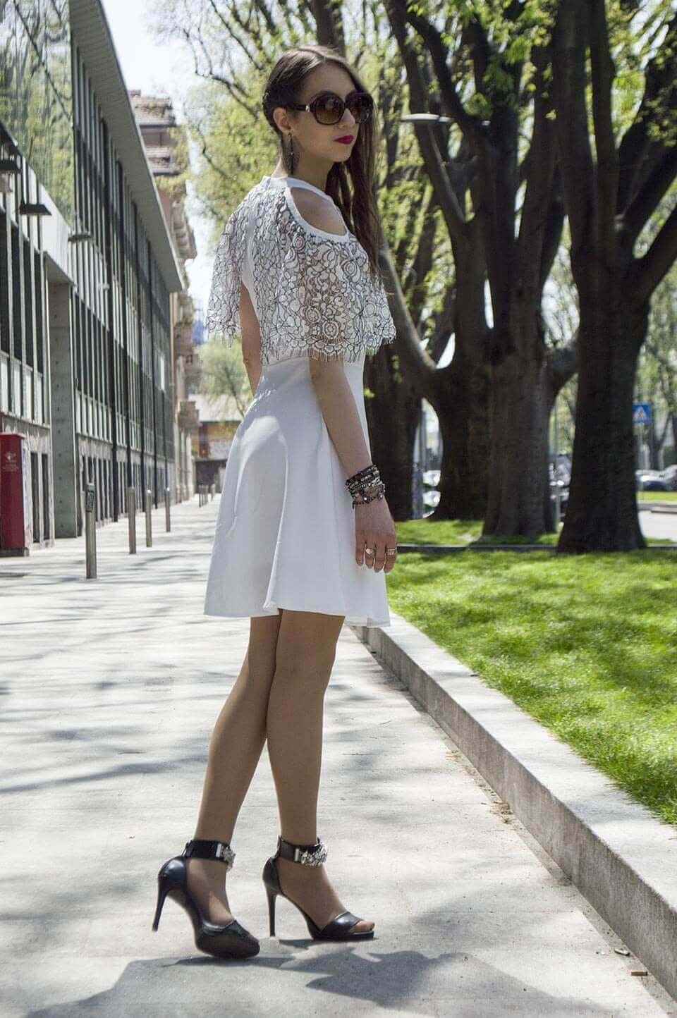 White dress Stylewe - Manu Luize