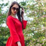Red dress stylewe outfit