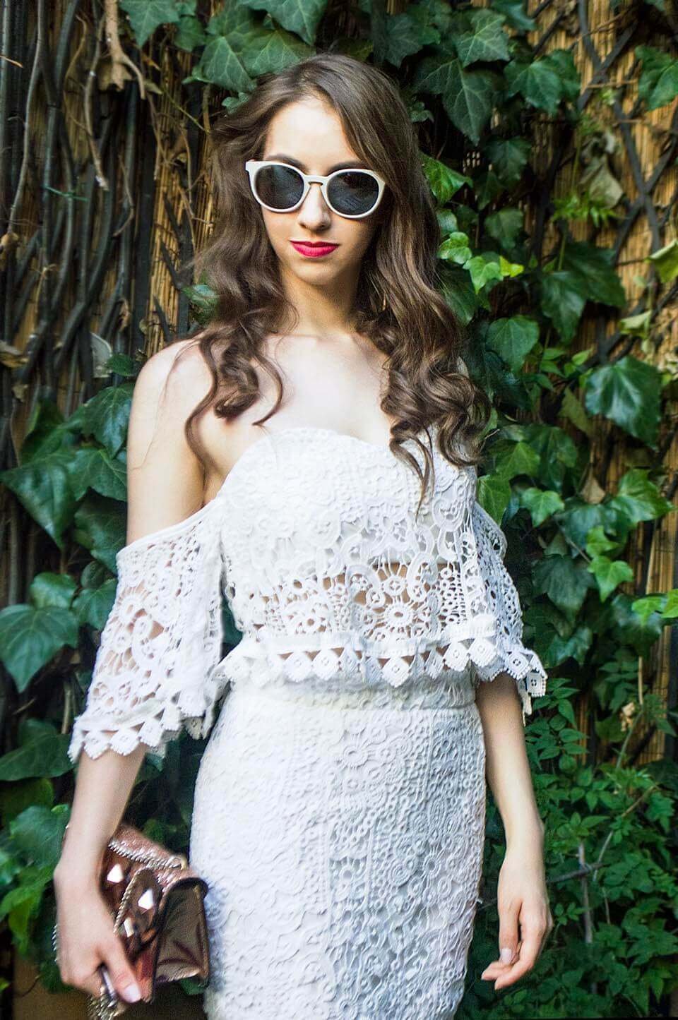 Summer outfit white dress