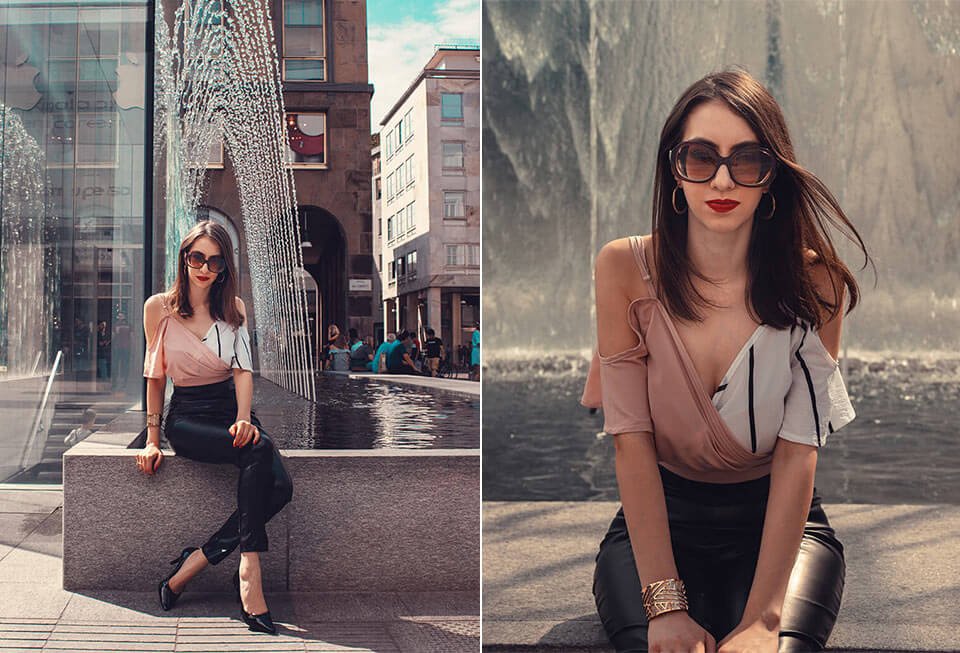 Black leggins outfit