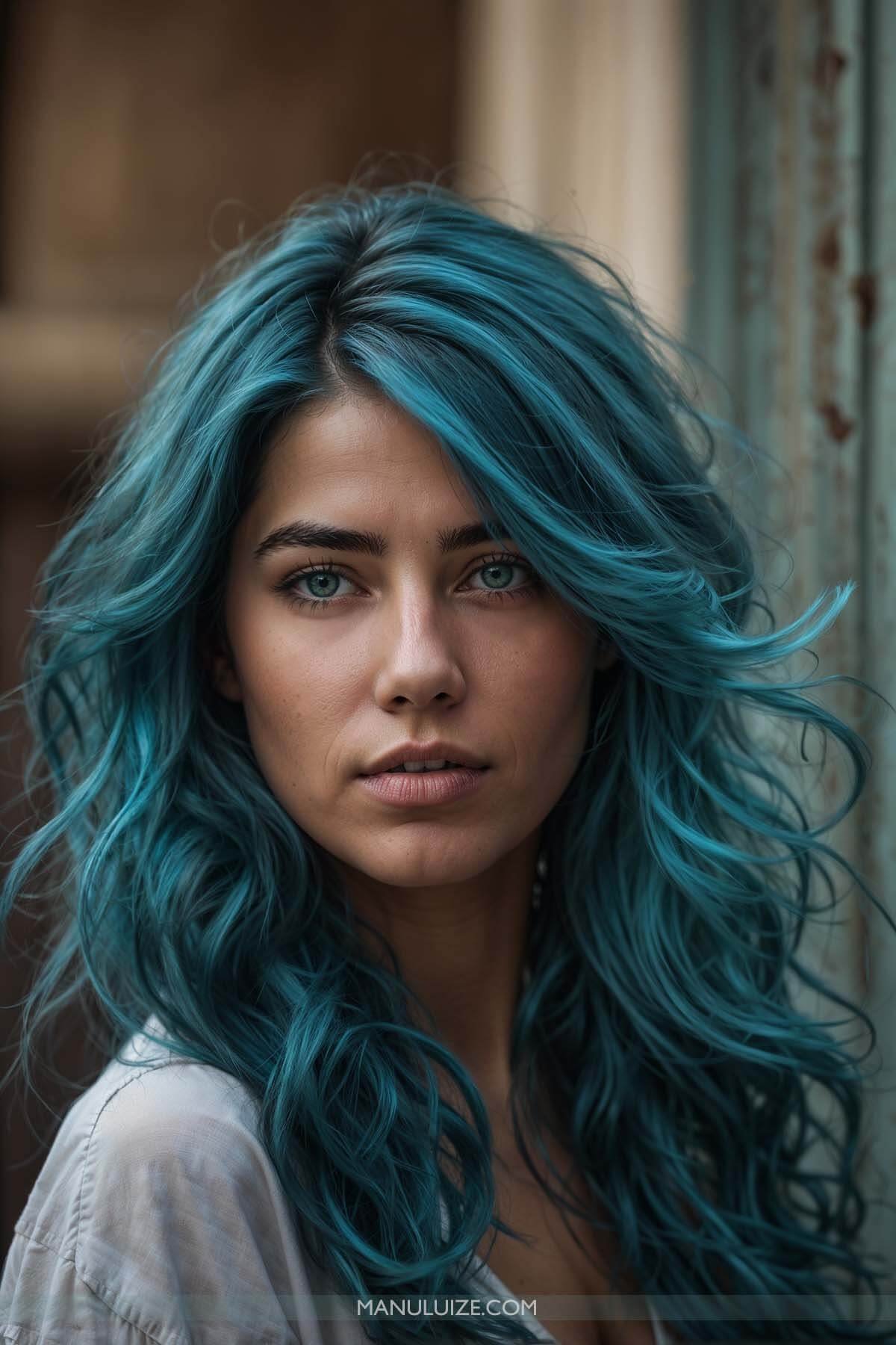 Turquoise hair color