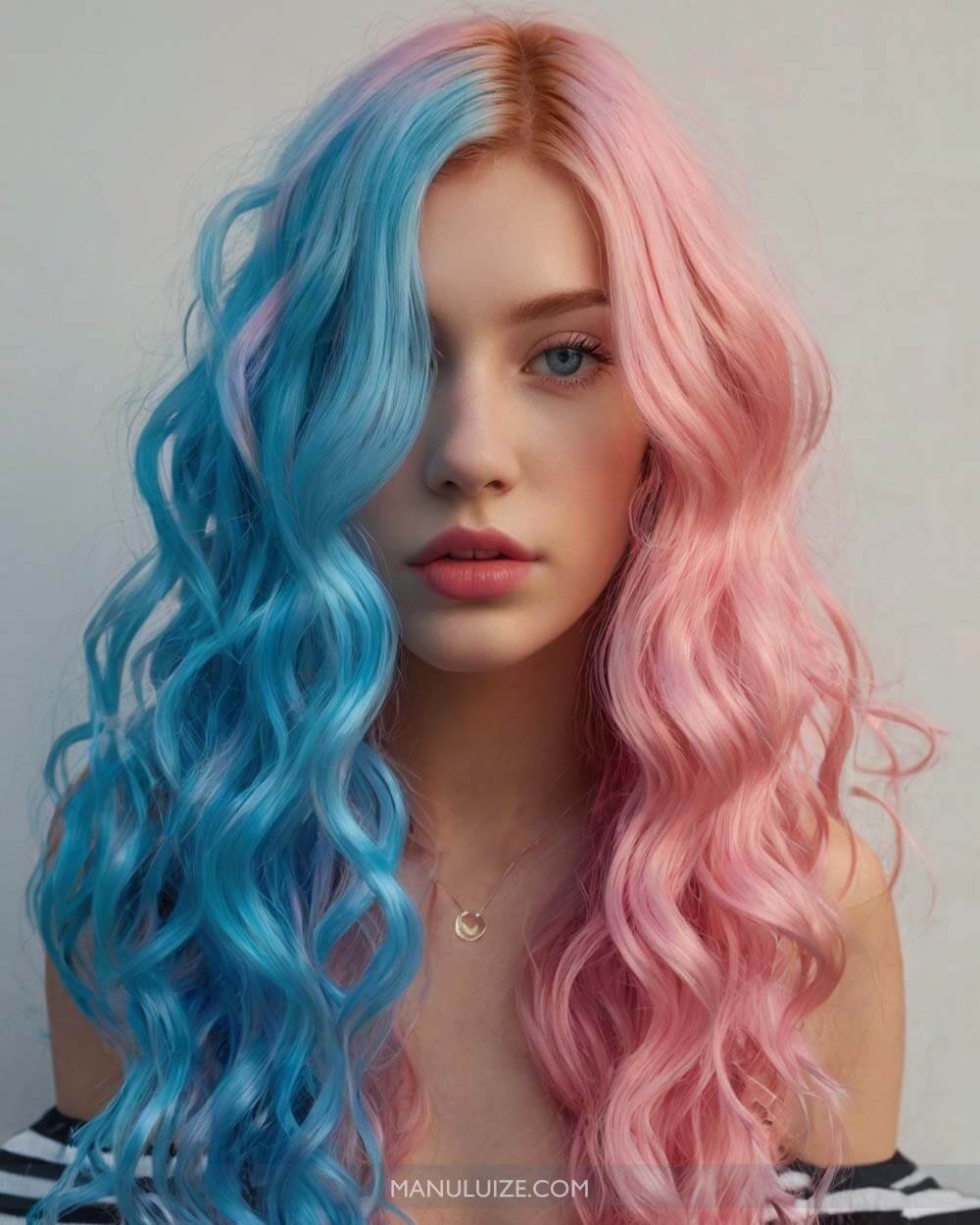 Blue & Pink Pastel Hair