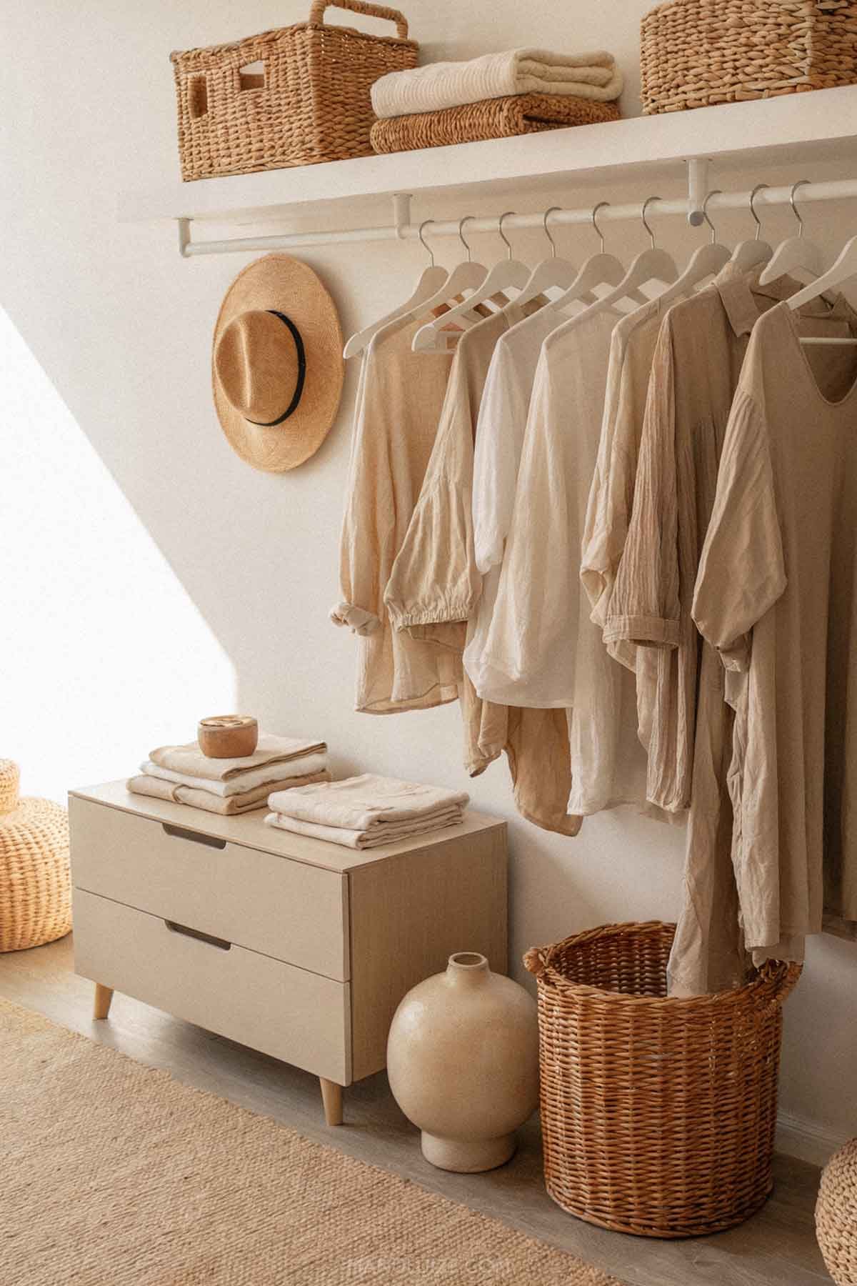 Neutral open wardrobe Neutral open wardrobe