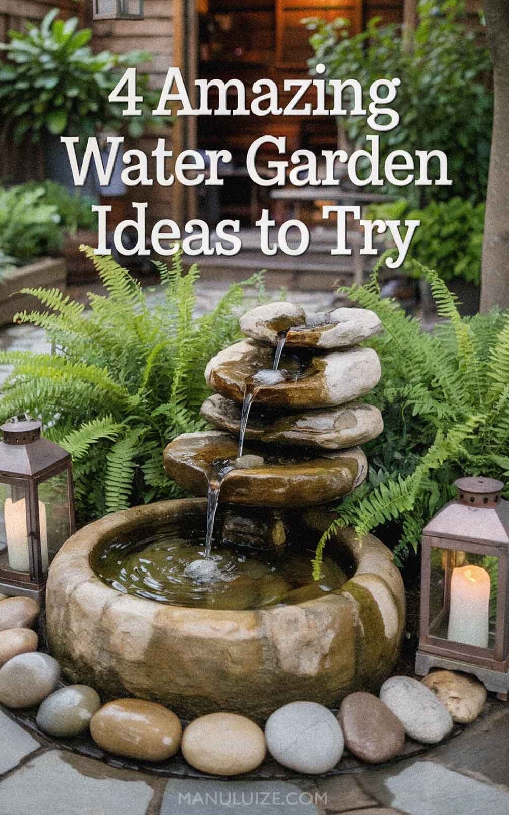 4 water garden ideas