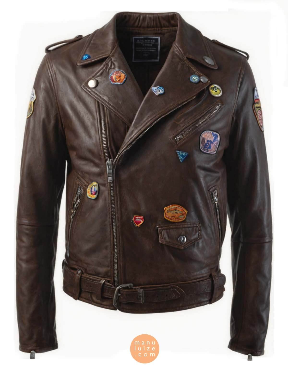 Jacket with lapel pins for men