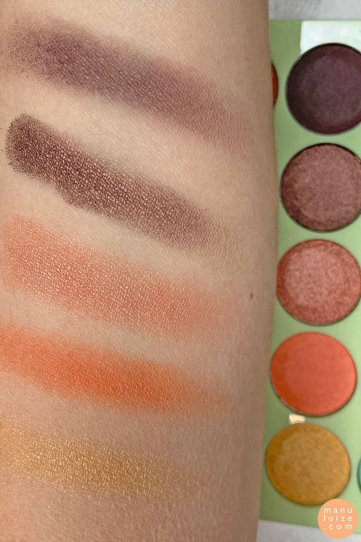 Tina Young palette swatches