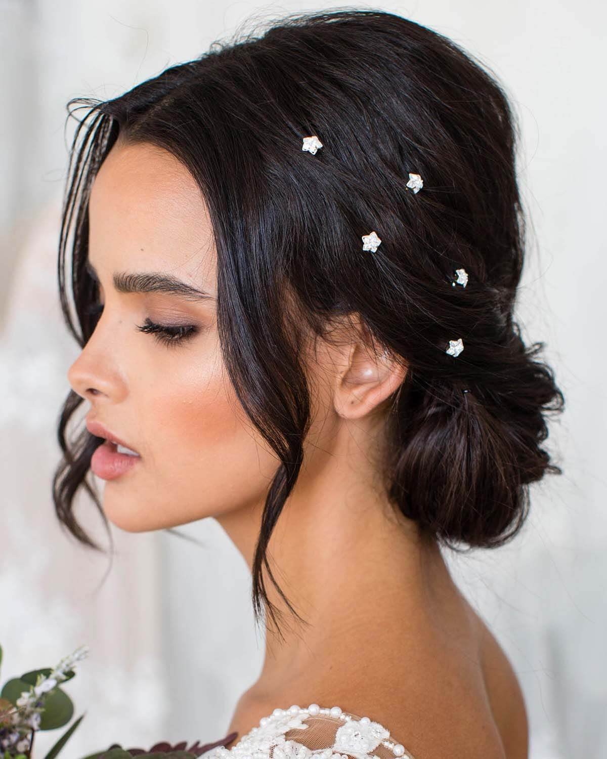 Stars hair pin for wedding