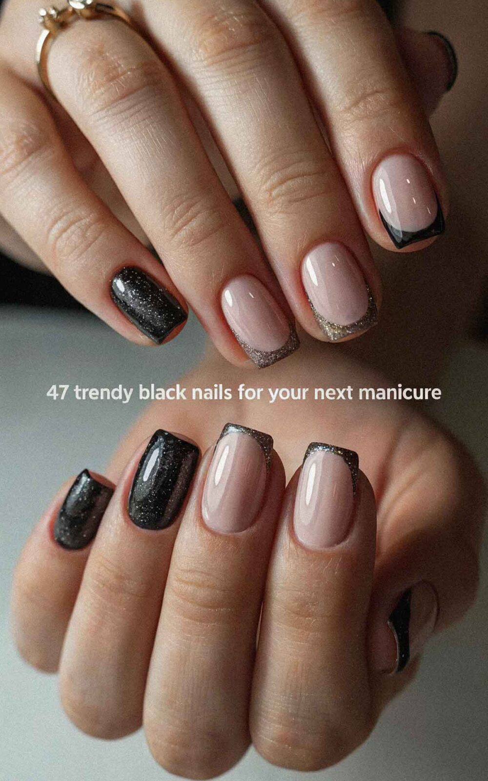 47 Trendy Black Nails for Your Next Manicure