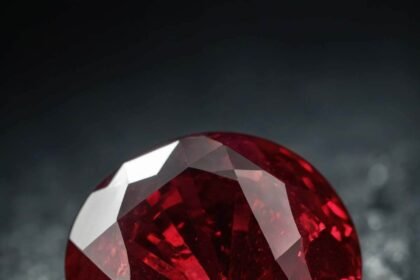 Red ruby stone