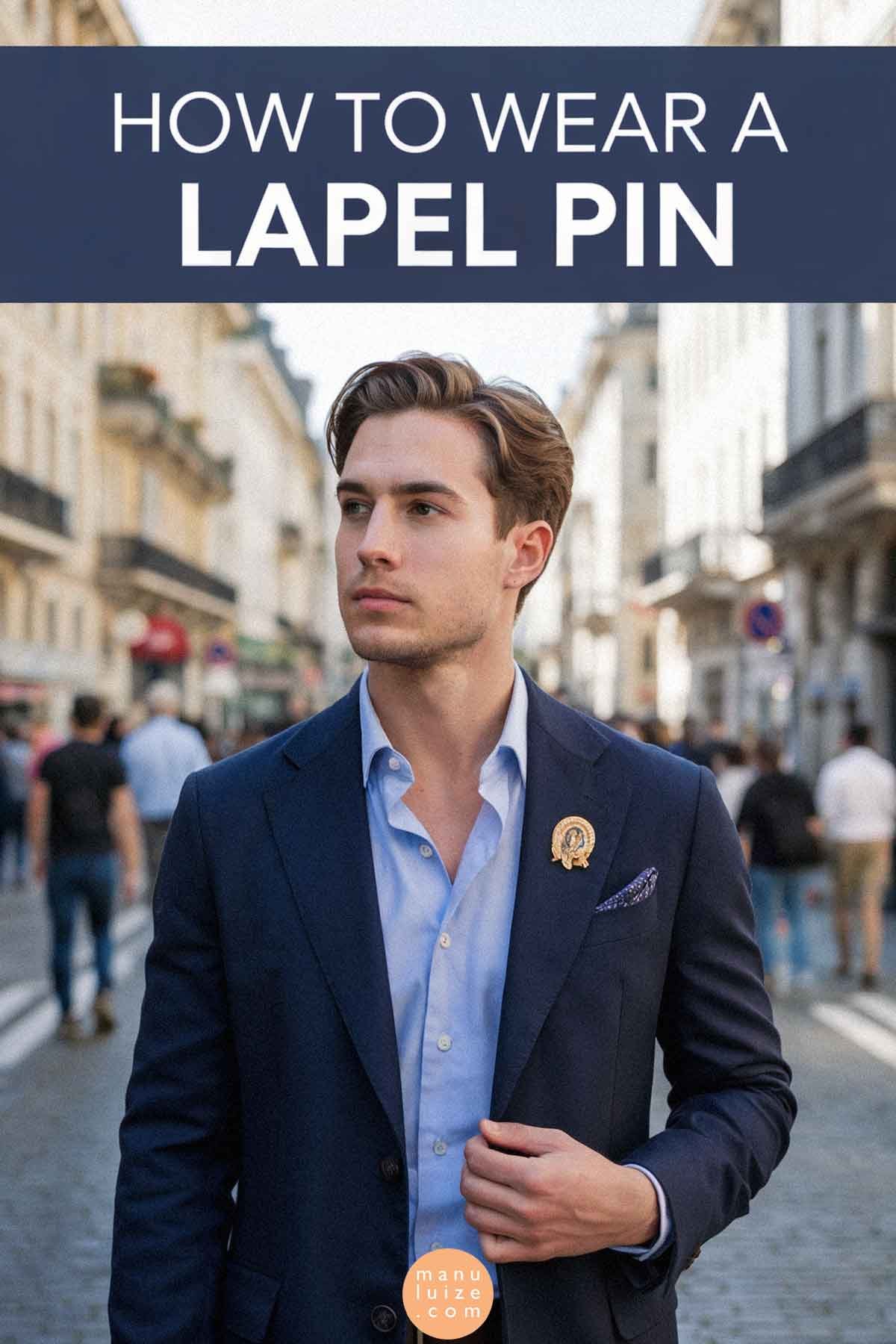 How to wear a lapel pin