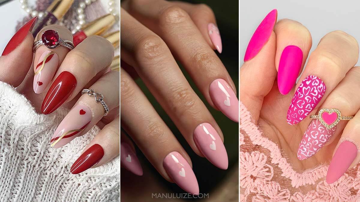 Valentine nails designs