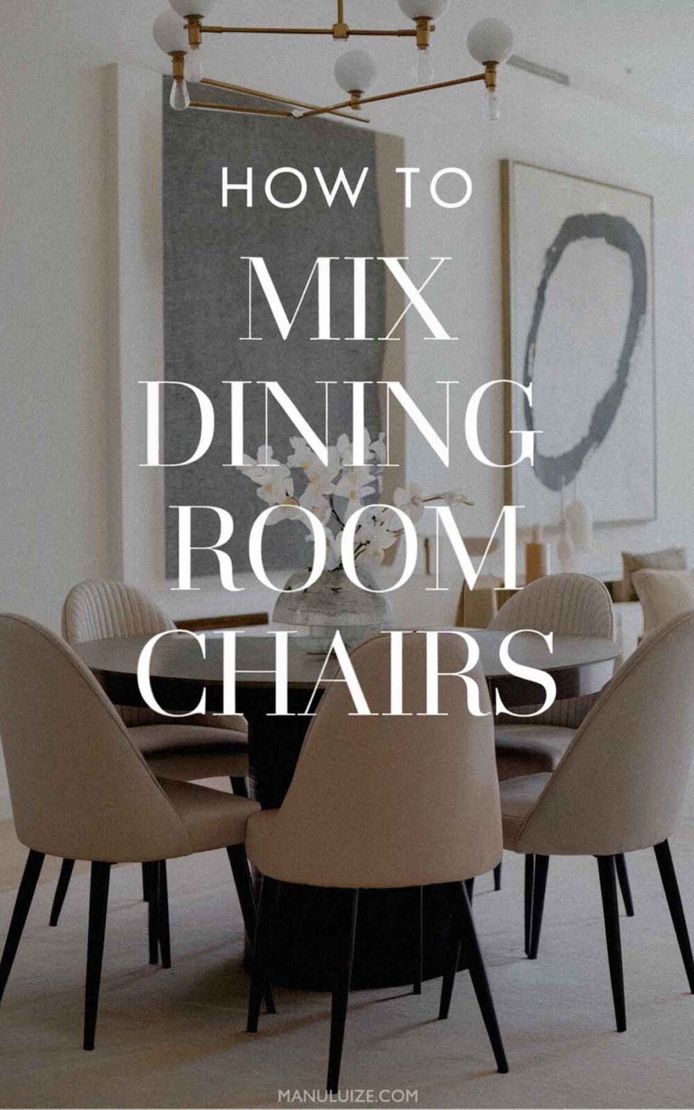 How to mix dining room chairs