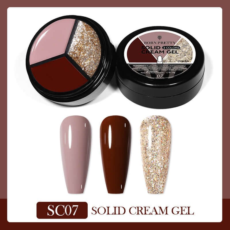 Red solid cream gel by Born Pretty Red solid cream gel by Born Pretty