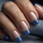 French blue nails