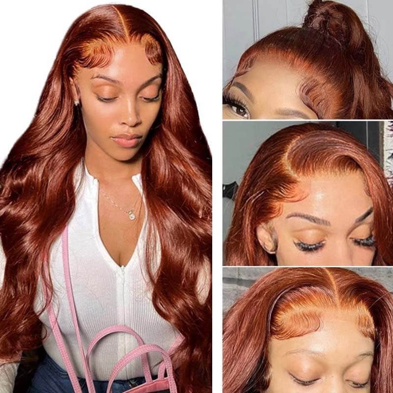 red hair hd wig