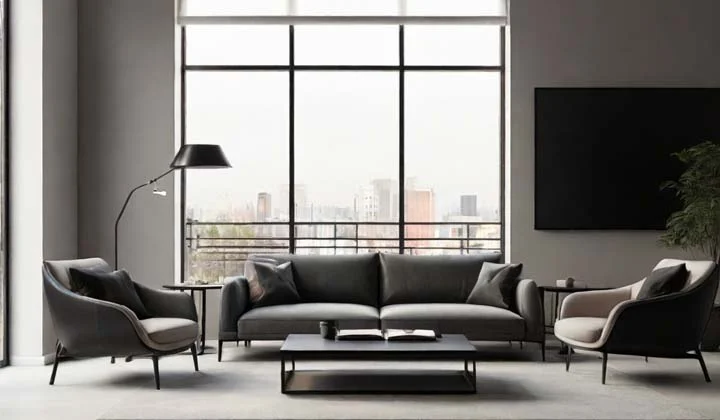Sala minimalista moderna