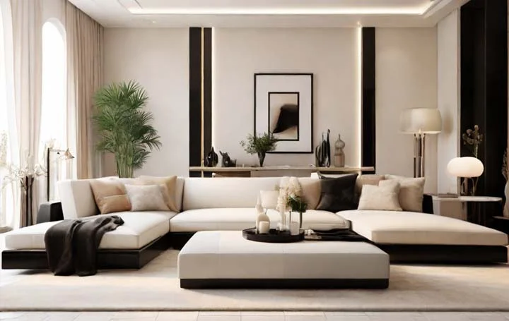 Salas minimalistas luxuosas