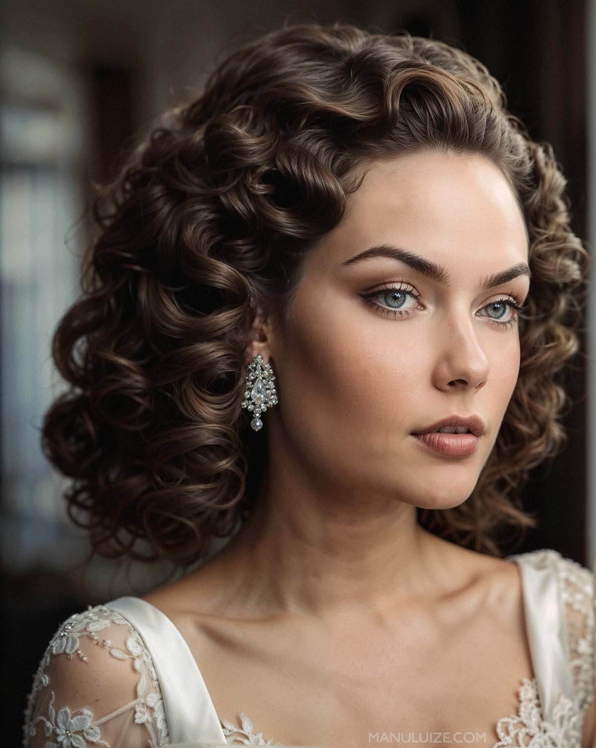 Retro Hollywood Waves Updo