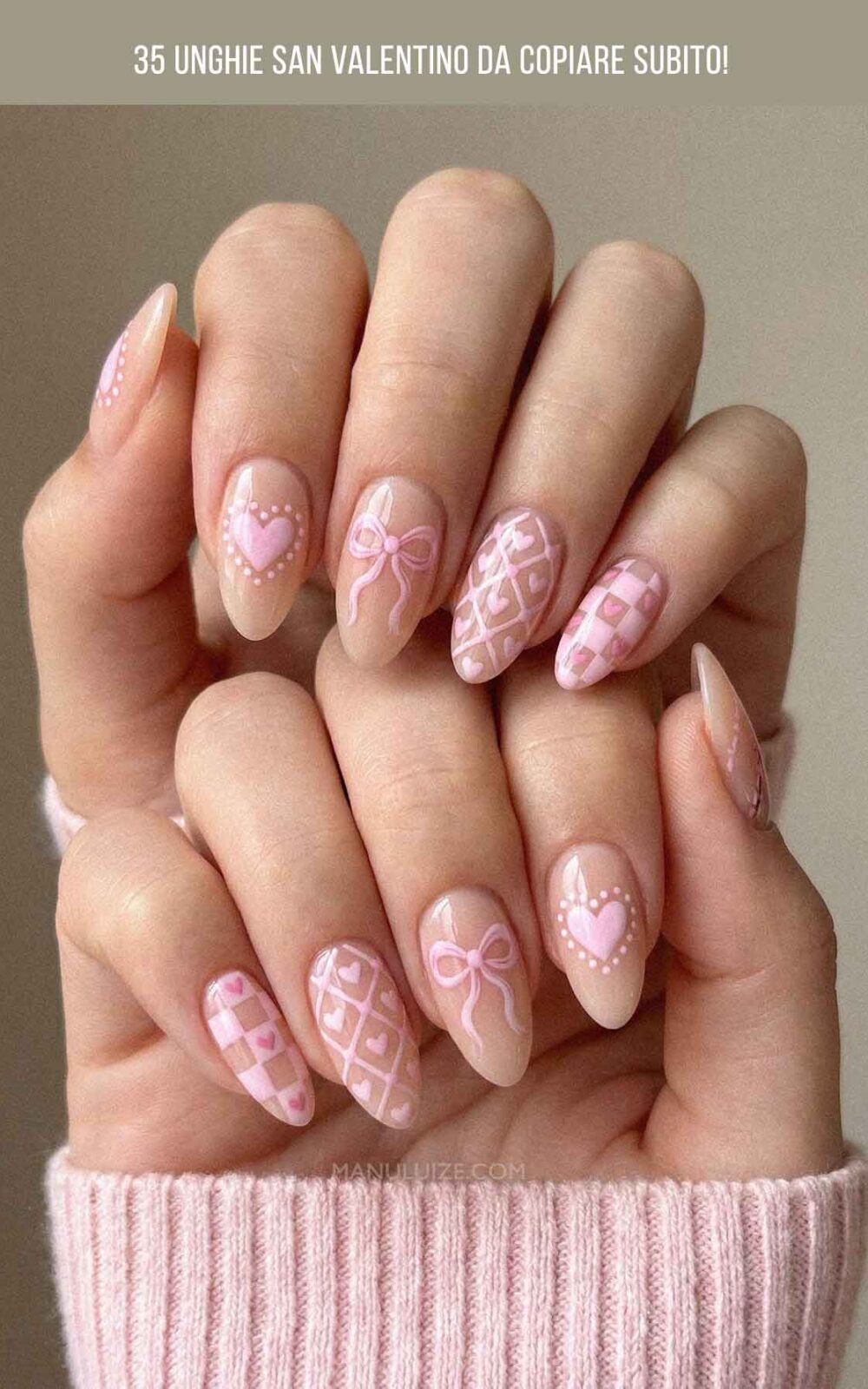 35 Idee unghie San Valentino chic