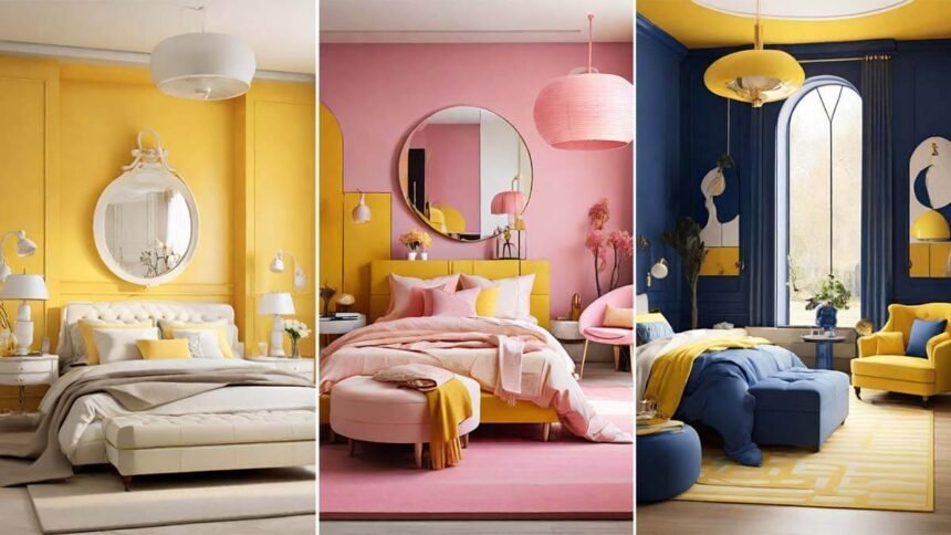 35+ Modern yellow bedroom decor ideas