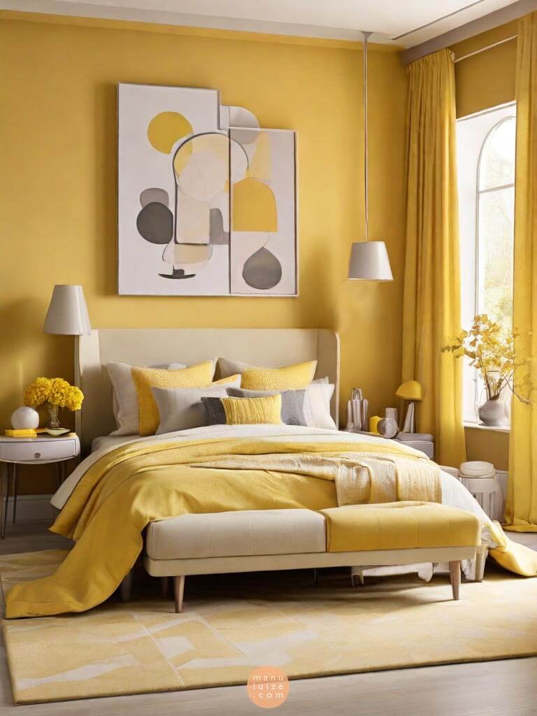 Yellow bedding