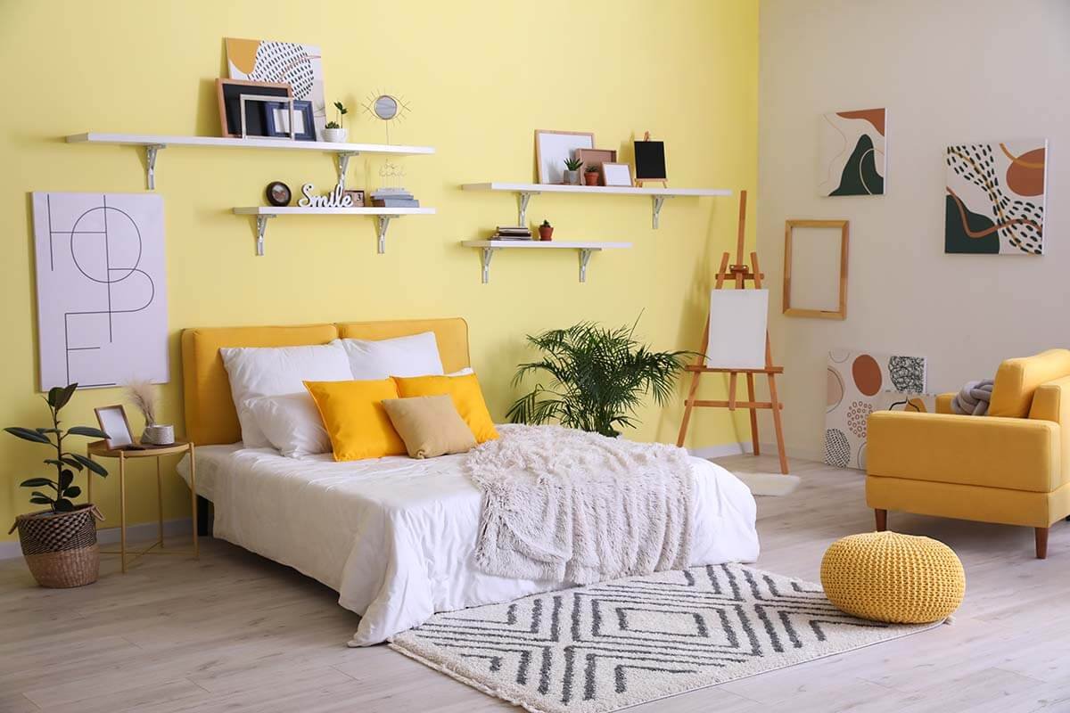 Yellow interior decor ideas