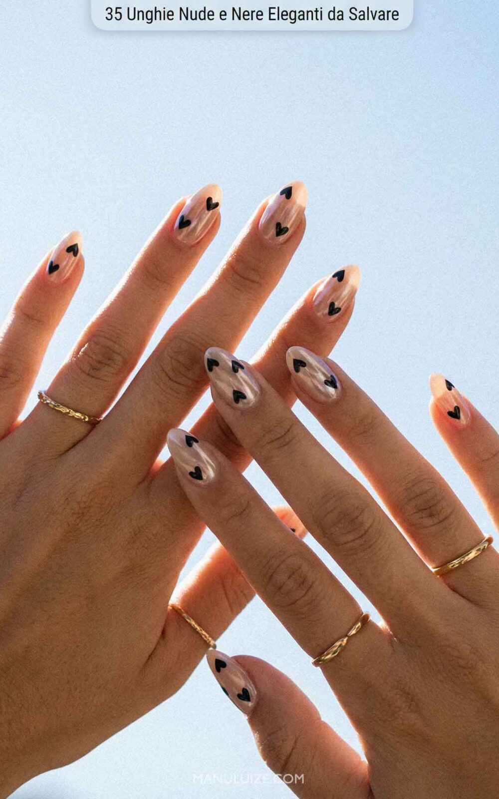 35 unghie nude e nere chic 35 unghie nude e nere chic