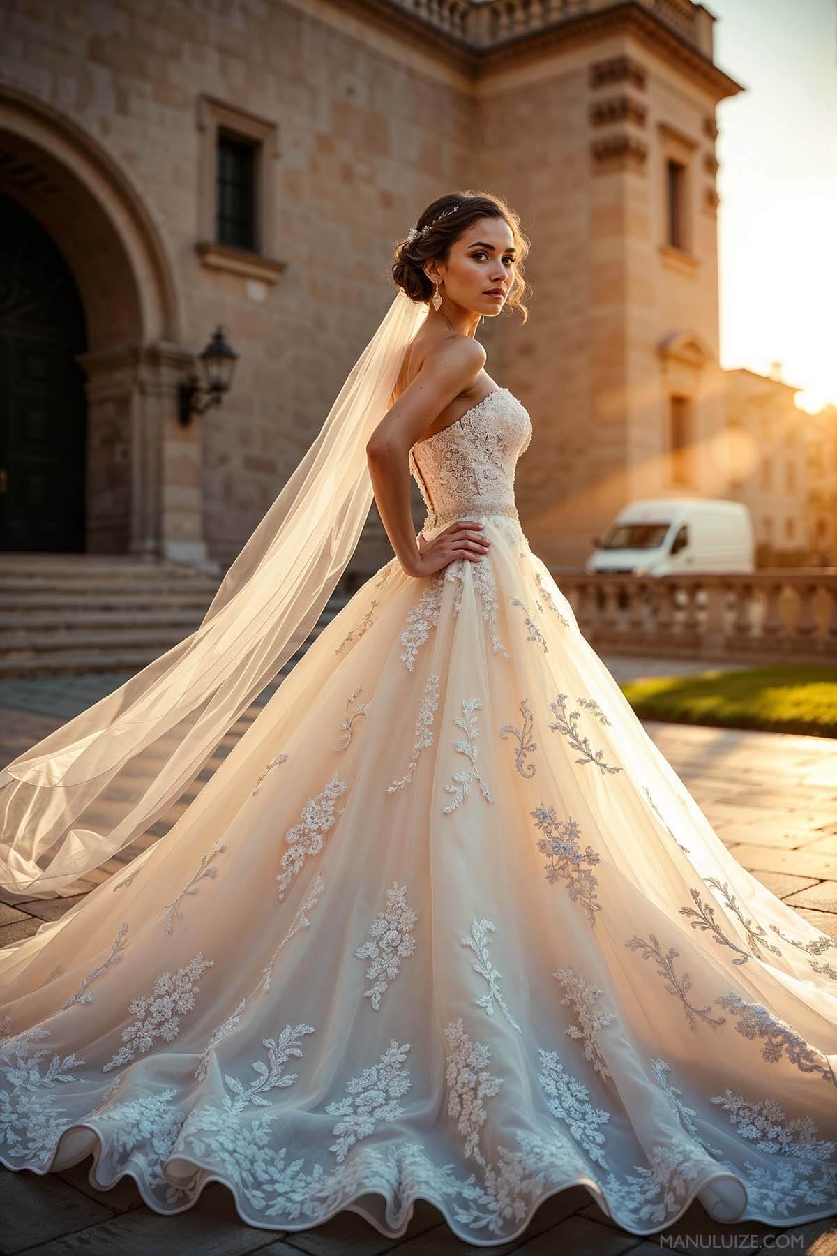 Princess dress for brides