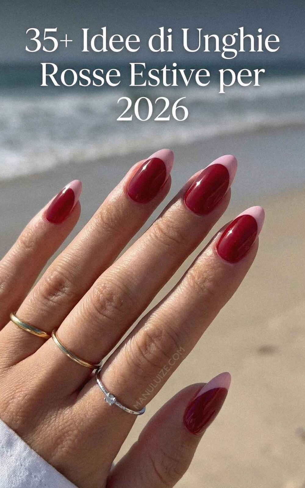 Unghie rosse estive Unghie rosse estive