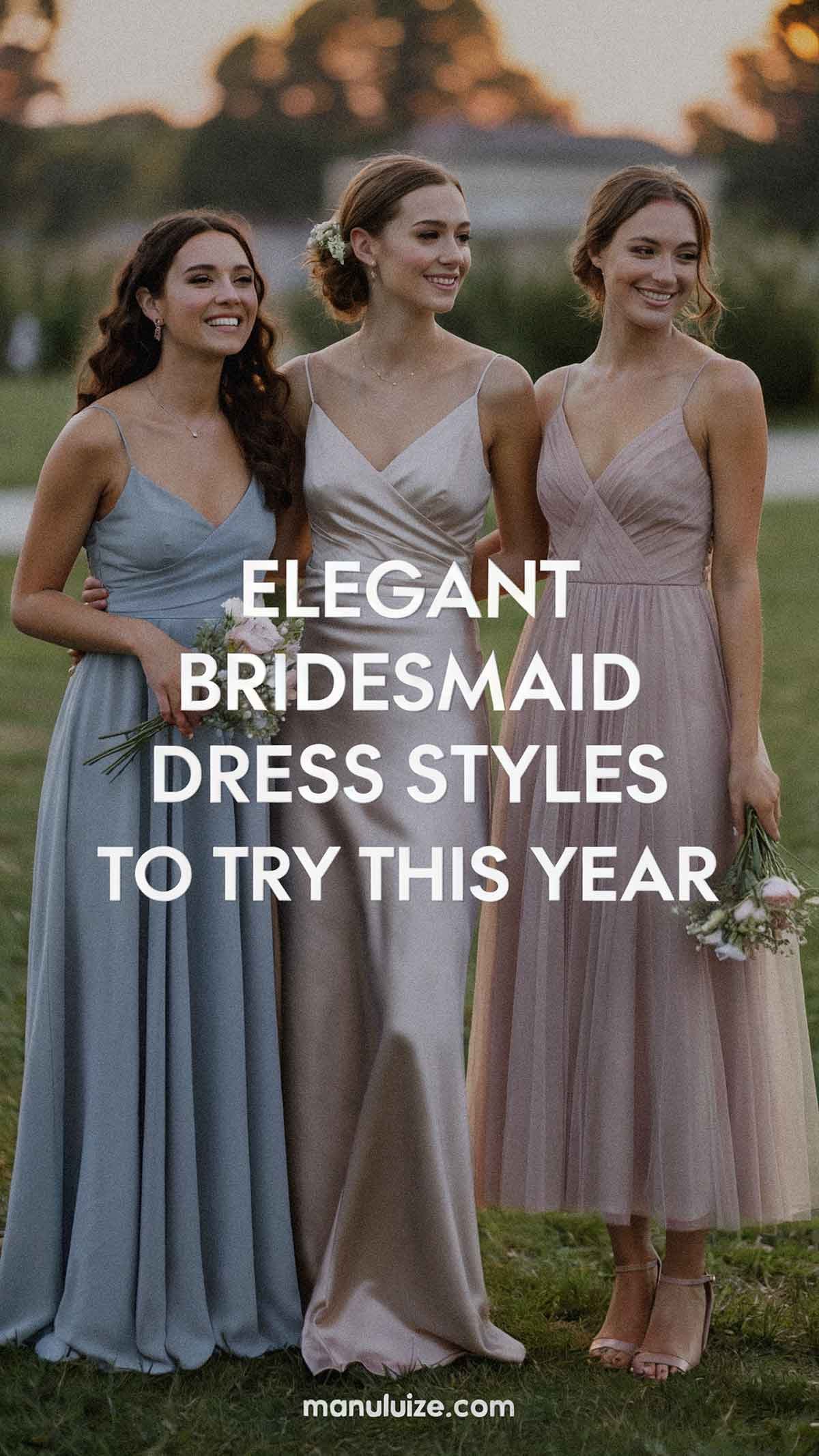 Elegant Bridesmaid Dress Styles To Try this Year