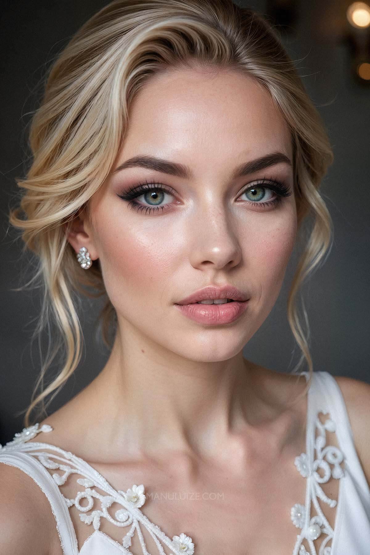 Chic bridal makeup