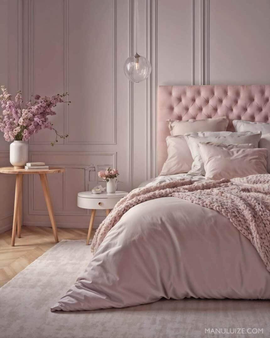 35 Modern Dusty Pink Bedroom Decor Ideas that Will Surprise You