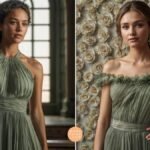 Bridesmaid dresses in sage green