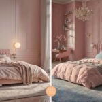 Dusty pink bedroom decor ideas