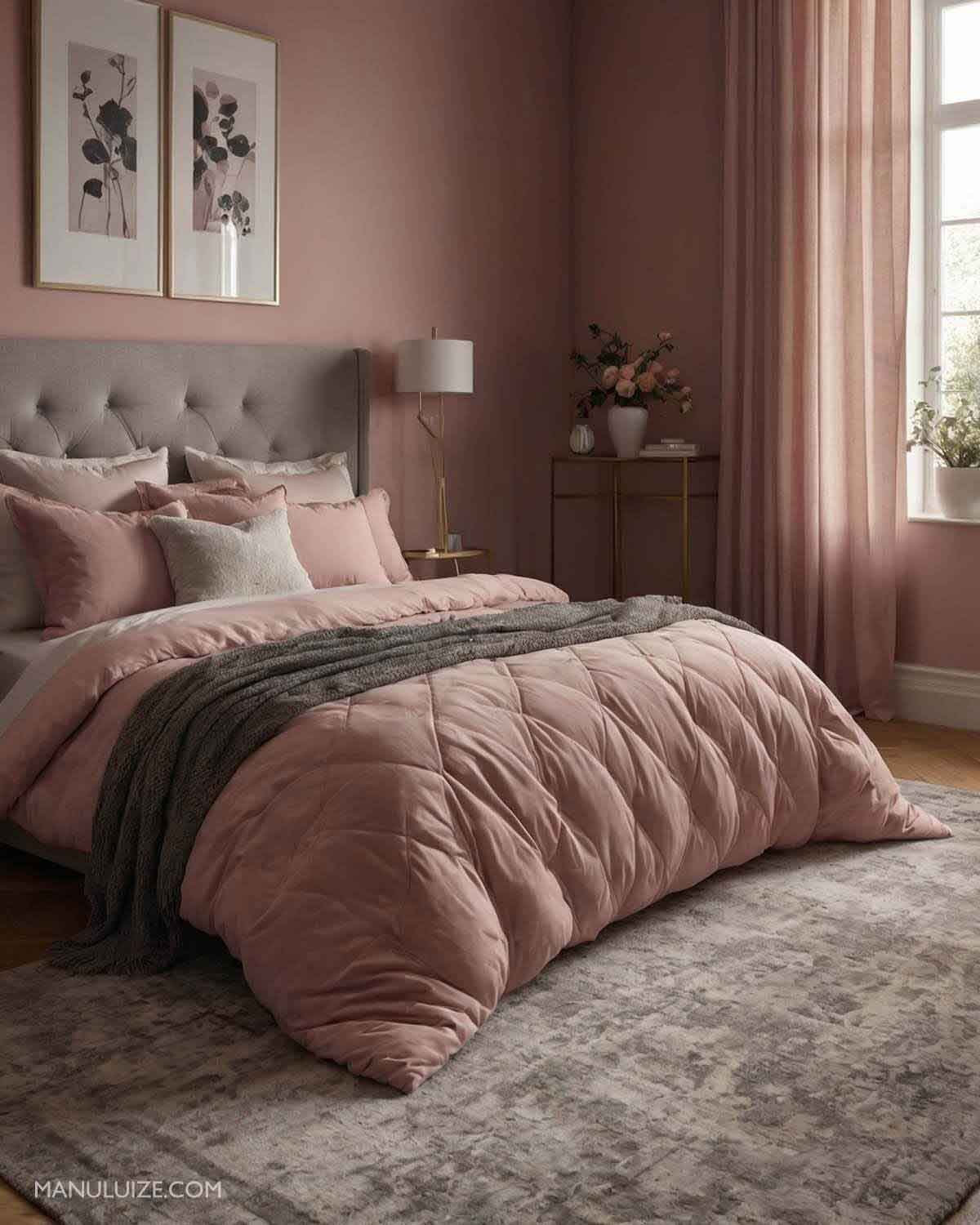 Dusty pink bedroom decor Dusty pink bedroom decor