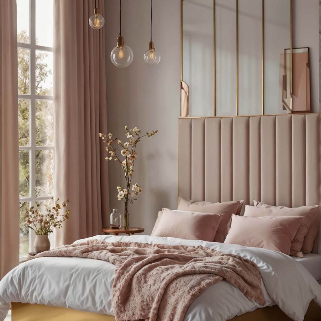 Dusty pink chic decor