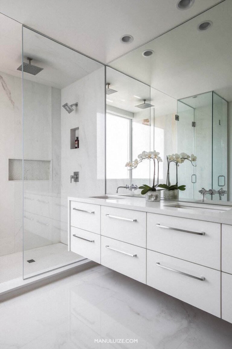 7 Styles of Modern White Bathrooms