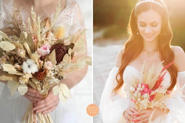 Dried bouquet flowers