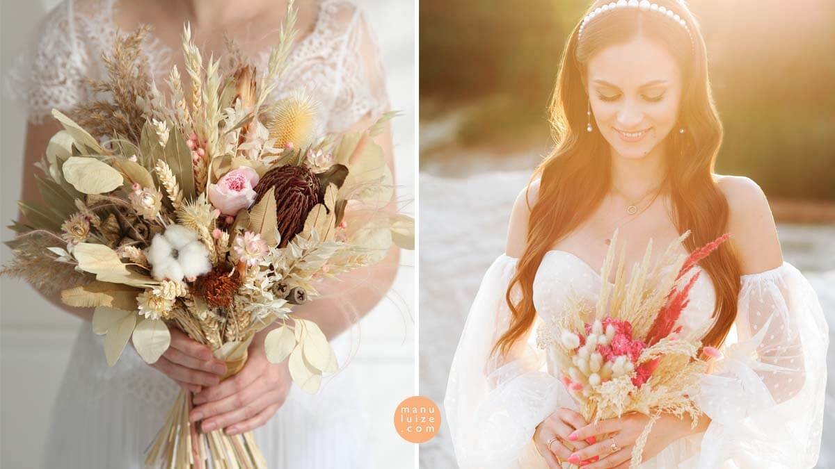 Dried bouquet flowers