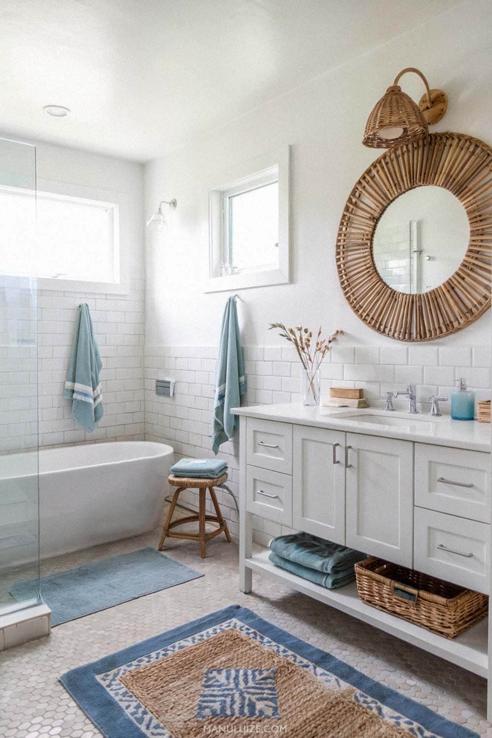 White coastal bathroom ideas White coastal bathroom ideas
