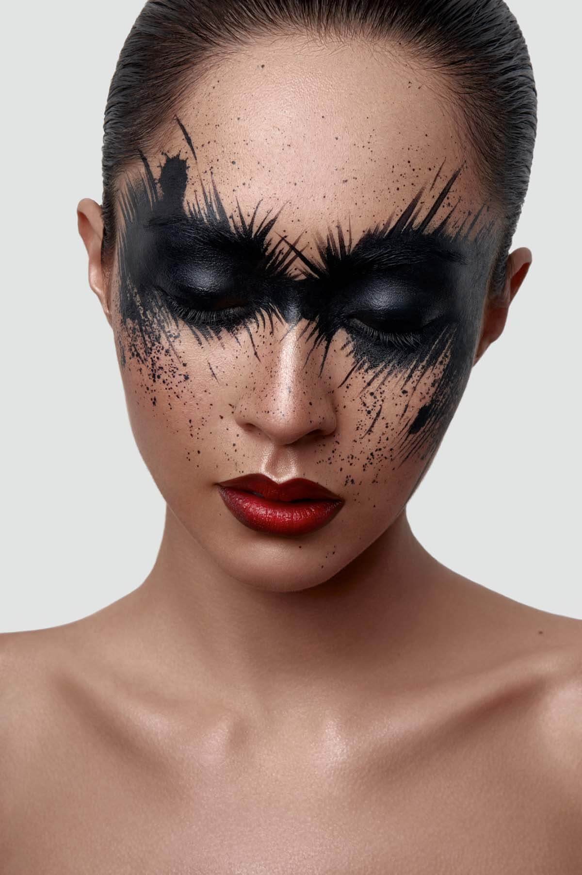 Black makeup look